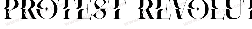 protest revolution regular字体转换